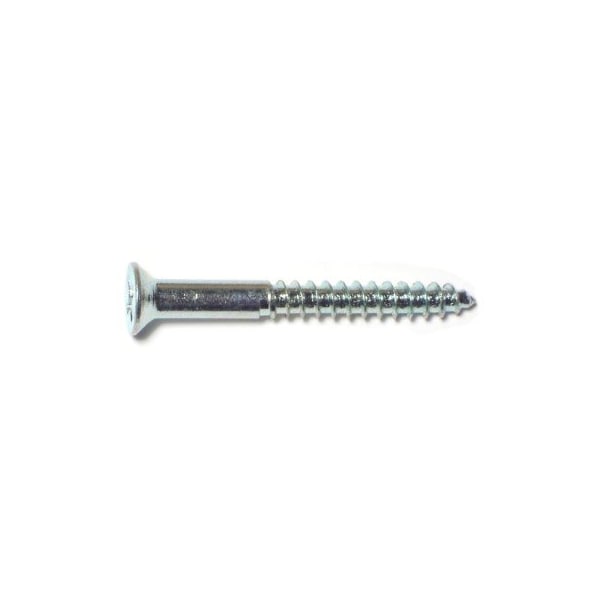 Midwest Fastener Wood Screw, #8, 1-1/2 in, Zinc Plated Steel Flat Head Phillips Drive, 50 PK 62767 - main